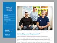 Tablet Screenshot of pflege-vierjahreszeiten.de